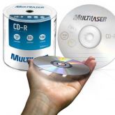 CD Virgem Multilaser 700mb 80 Min 52x Tubo 100 Unidades CD-R