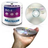 DVD Virgem Multilaser Tubo 100 Unidades 8x 4.7gb DVD-R Midia