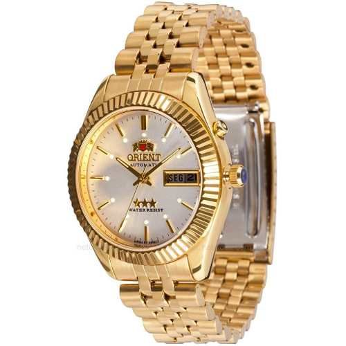 Relógio Orient Automatico Dourado 469ec7 B1kx Calend Br 30M